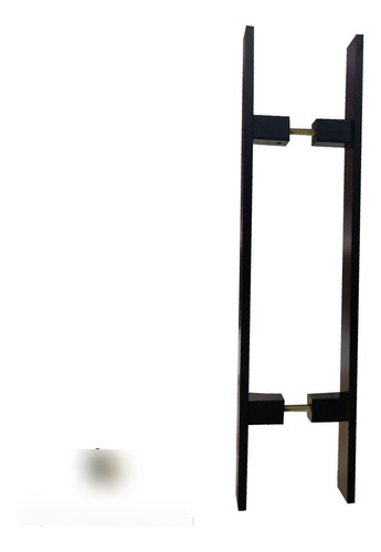 Puxador Porta Quadrato Preto 1m Total X 80cm Entre Furos