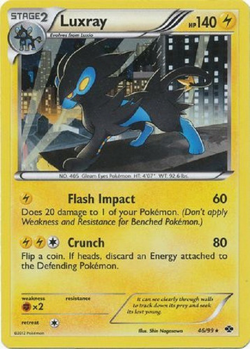 Luxray 46/99 Alternate Holo Promo Pokemon Tcg