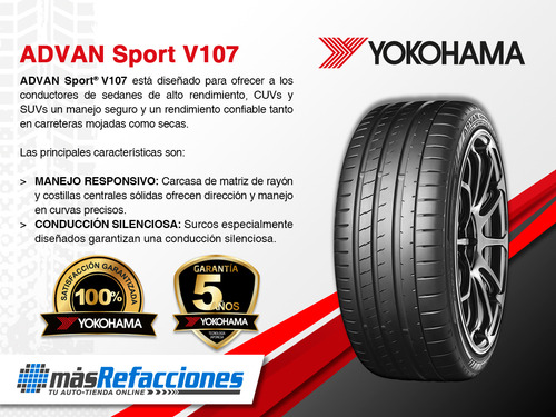 Par De Llantas Yokohama Advan Sport V107 255/35zr19 96y
