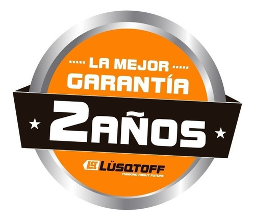 Aspiradora De tacho Lüsqtoff LA-2501M 25L plateada, naranja y negra 220V 50Hz