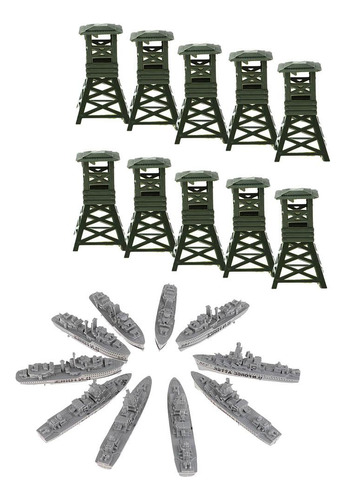 20 Unids Simulación Wathtower De Acorazado Estático Set