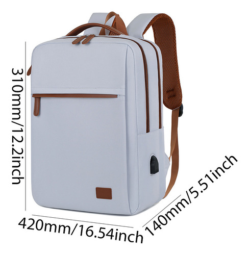 Mochila Impermeable Unisex Para Portátil A23b