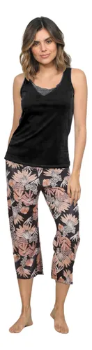 Pijama Capri Para Mujer Branches