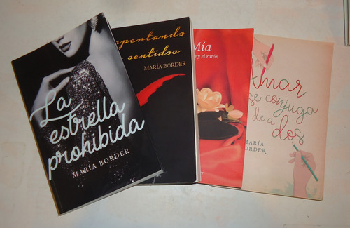 Lote De 4 Libros Novela Romantica Maria Border Como Nuevos