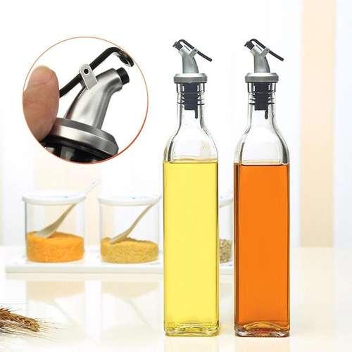 2 Botellas Dispensadoras Tapón Licor Aceite Especias 500ml