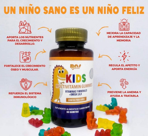 2 Pack Desarrollo Y Crecimiento Niños Frutos Rojos