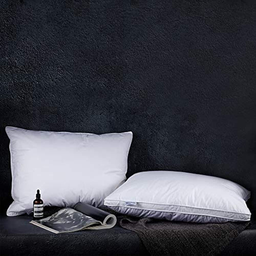 Almohadas De Plumón Suave Para Dormir (paquete De 2), Tamaño