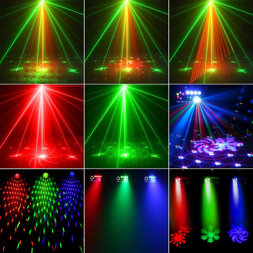 Luz Led Para Fiestas En El Escenario, Luz De Dj 5 En 1 De 10