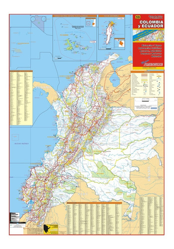 Mapa De Colombia Y Ecuador