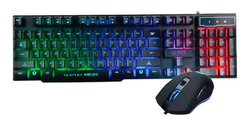 Kit De Teclado Y Mouse Gamer Bkt Bktmk85 Español De Color Ne