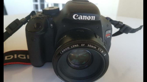Canon T3i + Lente 50mm E 18-55mm + Bolsa De Brinde + Cartão