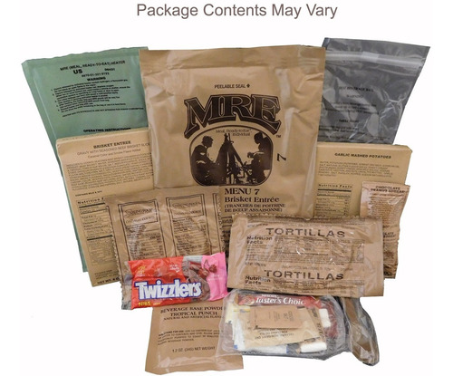 Comida Militar Mre Sellada, 2 Menús (tu Escoges). (Usado)