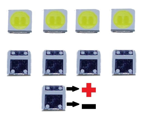 Led Smd 3528 3v Para Televisores  Pack 30 Led