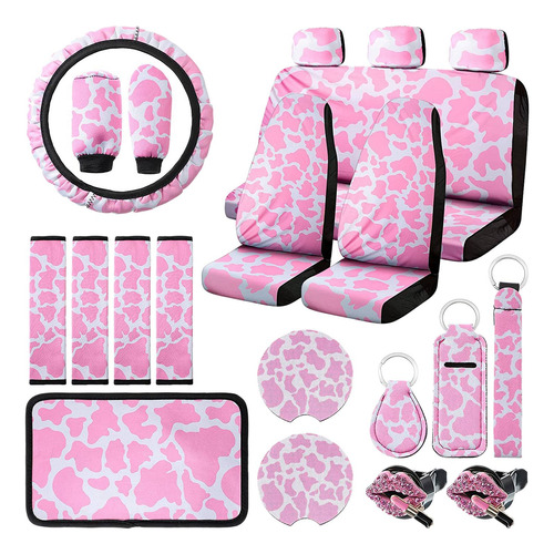 Kit De 22 Fundas Para Coche Con Estampado De Vaca, Funda Par