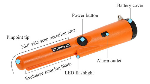 Sonda Pinpointer Gp-pointer Naranja