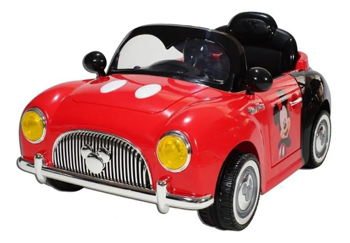 Auto a batería para niños Bebitos Mickey Disney D-8010  color rojo 220V