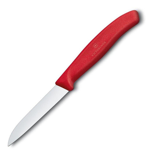 Cuchillo Verdura Victorinox Hoja Recta Rojo 8cm