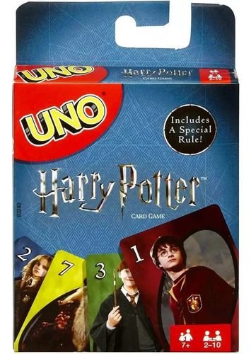 Juego De Cartas Uno Harry Potter Hogwarts