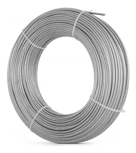 Cable De Acero Galvanizado 6x7+1 Ø 2.5 Mm Flexible X 10 Mts