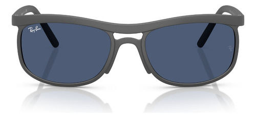 Lentes De Sol Azul Ray-ban Rb4452601780 Varilla Gris Armazón Gris