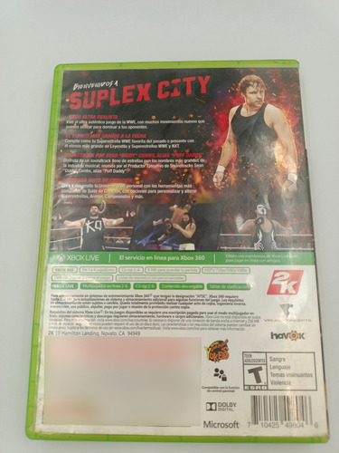 Wwe 2k17 | Xbox 360 (Reacondicionado)