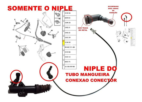 Imagem 2 de 9 de Adaptador Do Atuador De Embreagem Citroen C3 208 308 307 C4