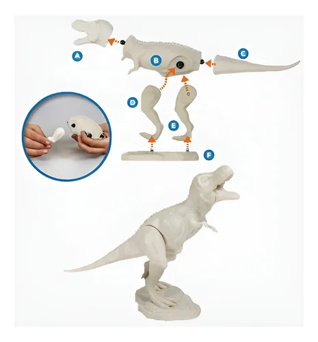 Kit T-rex Para Armar Y Pintar Dr. Steve Hunters Dinosaurio