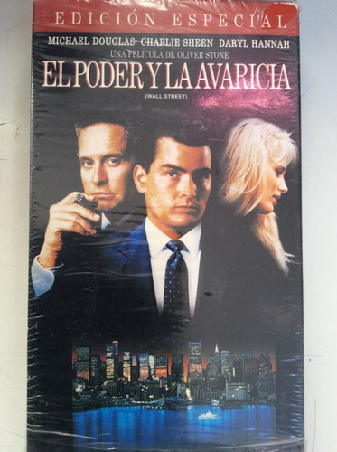 Vhs El Poder Y La Avaricia - Wall Street - Michael Douglas (Usado)