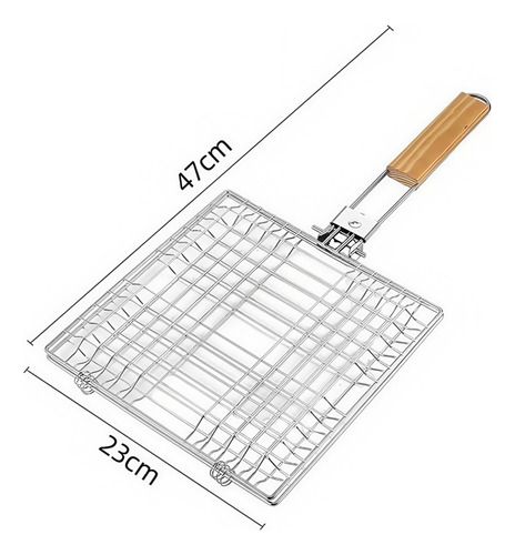 Cesta De Acero Inoxidable Con Asa, Cesta Para Parrilla