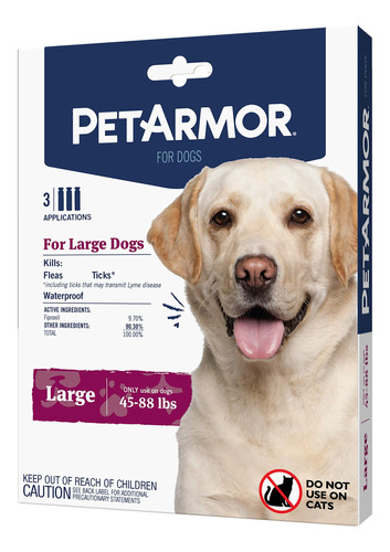 Tratamiento Repelente Para Perros De 45 A 88 Libras Petarmor