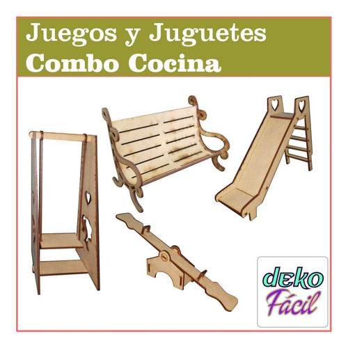 Combo Juegos De Plaza Para Muñecas Articuladas De 29 Cm