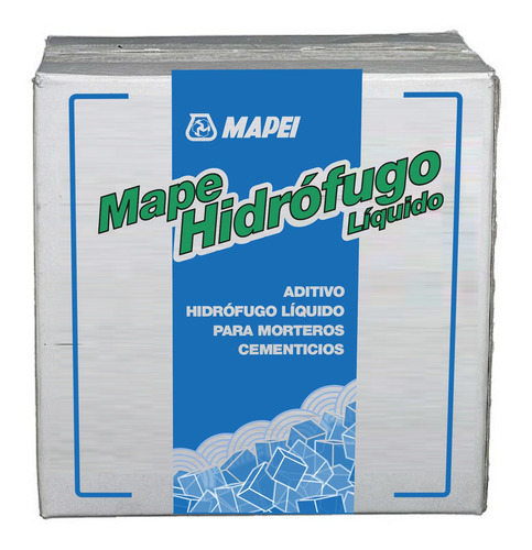 Mape Hidrofugo  Liquido Para Morteros Cementicios Caja 4x5kg