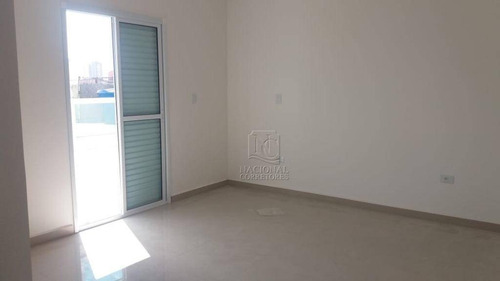 Cobertura Com 3 Dormitórios À Venda, 70 M² Por R$ 445.000,00 - Vila Humaitá - Santo André/sp - Co4686