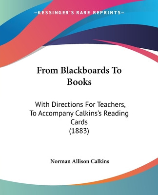 Libro From Blackboards To Books: With Directions For Teac...