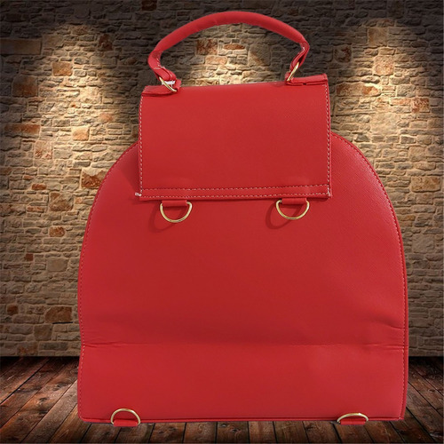Imagen 5 de 8 de Bolsa - Mochila Para Dama En Rojo, De Disney (minnie Mouse)