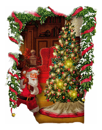 Tarjeta Navideño Hallmark Decorativo Con Musica Importado