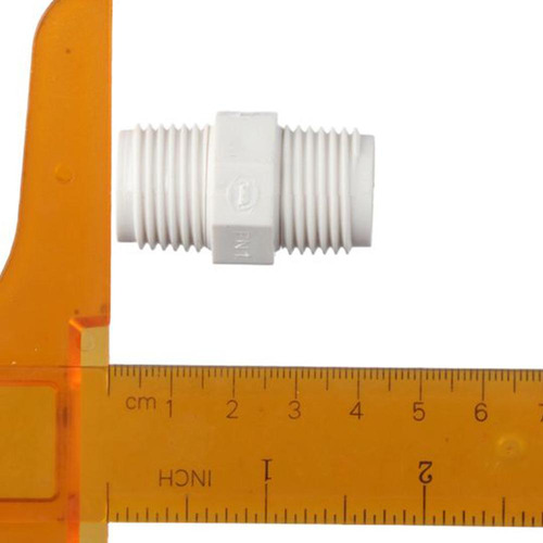 10 Boquillas De Pvc De 1/2 Pulgada, Macho A Macho, De Rosca