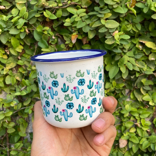 Imagen 2 de 4 de Taza Peltre 11oz Cactus