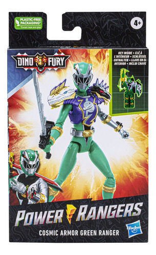 Power Rangers Dino Fury Cosmic Armor Green Ranger, Figuras