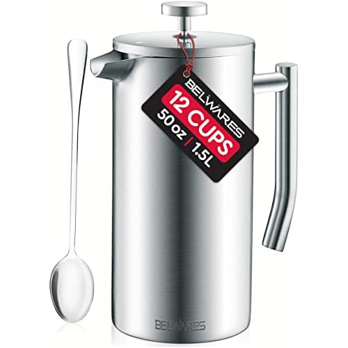 Large French Press Coffee Maker - 50oz Coffee Press, Fr...