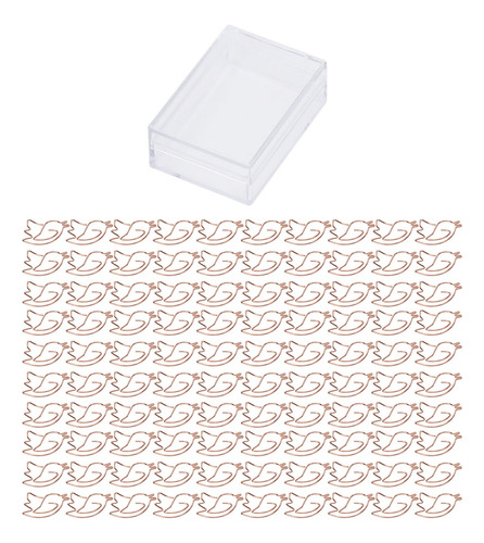 Mini Clips Para Papel, 100 Unidades, Portátil, Con Forma De