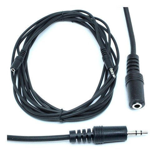 Kit 5 Cabo Extensor Extensão Fone P2 Macho X P2 Femea 5 M