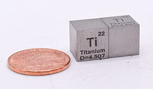 Cubo Acrilico C Elemento Tabla Periodica 10mm Titanium