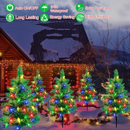 Luces Solares Navidad Decoración Exterior 80 Led C6 Patio Ja