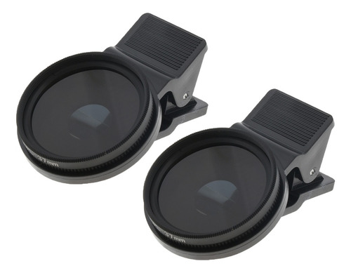 2x Filtro De Lente Polarizada Circular 37 Mm Espesor Para