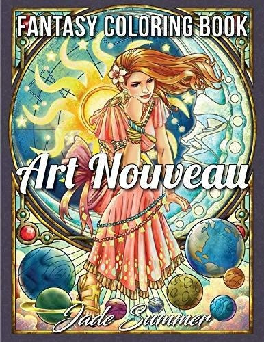 Art Nouveau: Un Libro Para Colorear Para Adultos Con Mujeres