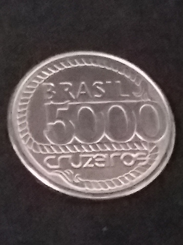 Moeda 5000 Cruzeiros 1992 Aço Inox