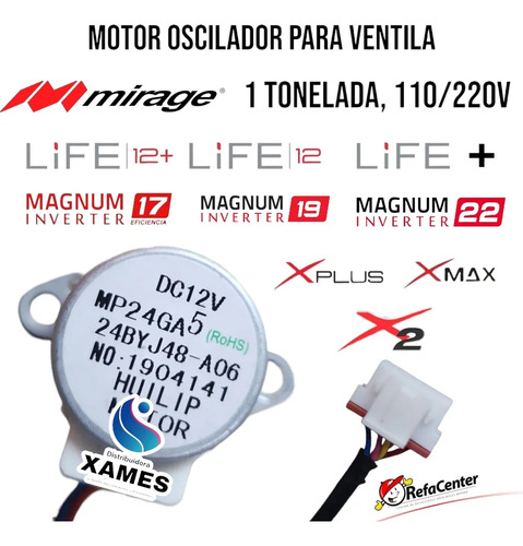 Motor Oscilador Para Ventila De Minisplit 1 Ton Mp24ga5