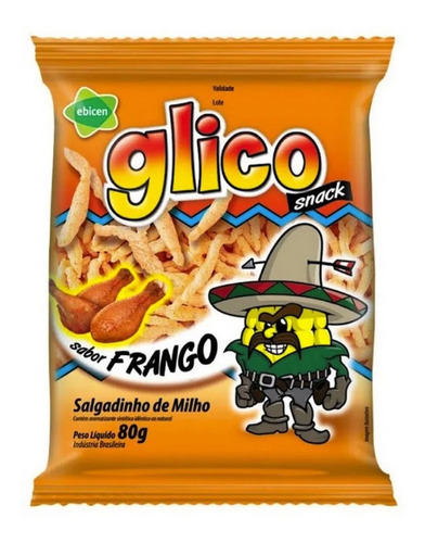 Salgadinho Snack Frango Glico 80g