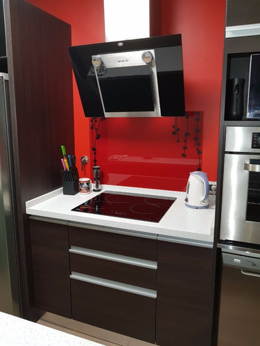 Vidrio Templado Decorativo Cocina 90x65 Facil Limpieza Graficado Kitchen Glass